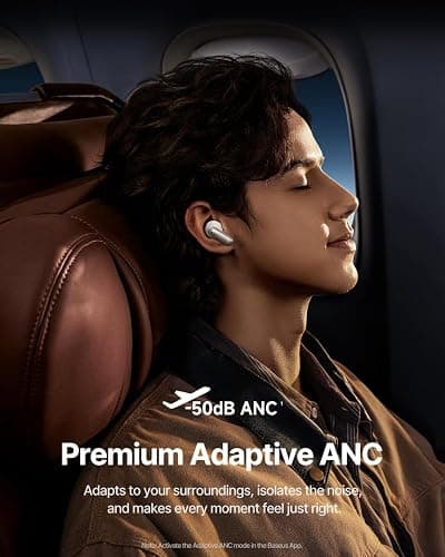 Baseus Inspire XP1 Adaptive Noise Cancelling Earbuds, Sound by Bose, Dolby Audio, Premium Real-Time Adaptive ANC, Adaptive Tuning Sound, Natural Fit Design, 6-Mic Adaptive Clear Calls, 45H Playtime thumbnail 3