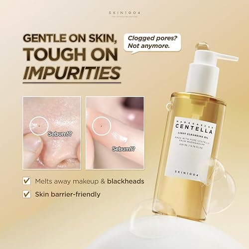 SKIN1004 Madagascar Centella Light Cleansing Oil 6.76 fl.oz, 200ml | Gentle Oil Cleanser for Face, Korean Facial Cleanser, Double Cleansing thumbnail 3