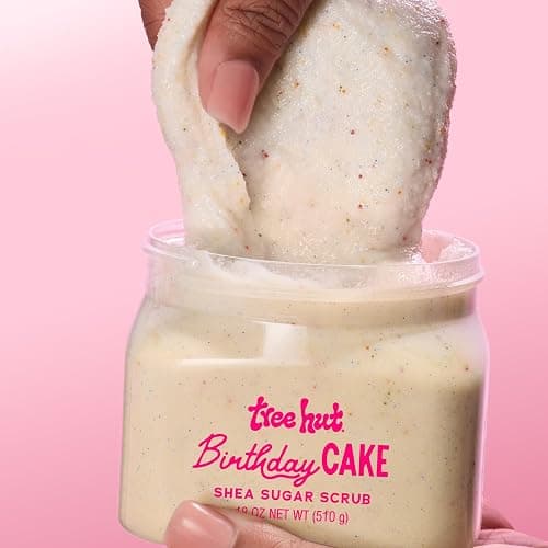 Tree Hut Exfoliating Shea Sugar Scrub Birthday Cake, 18 oz thumbnail 3