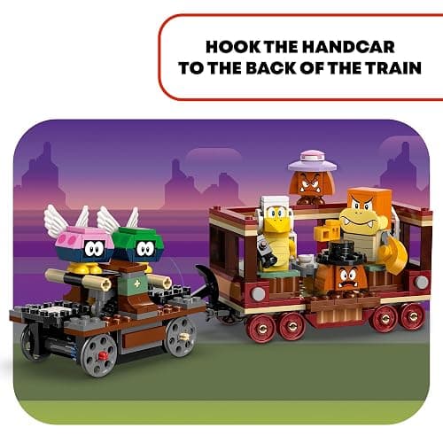 LEGO Super Mario The Bowser Express Train Toy - Building Toys for Boys & Girls, Ages 9+ Years - Pretend Play W/Minifigures - Gift Idea for Kids - 71437 thumbnail 5