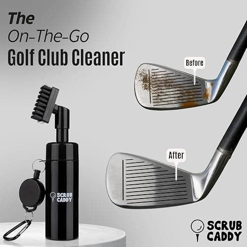 Golf Club Cleaner Brush with Built-In Water Spray - 180ml Storage & 60cm Extendable Cable. Golf Club Cleaner for Efficient Cleaning. Excellent Golf Gift for Men - Golf Accessories - Golf Brush thumbnail 5