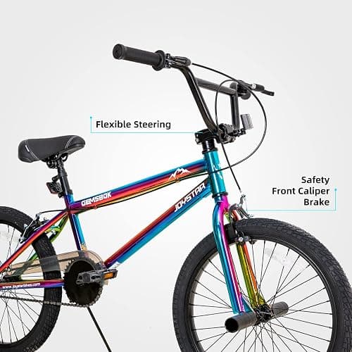JOYSTAR 20 Inch Kids BMX Bike for Boys and Girls Age 7-12 | Freestyle Bicycle for Beginner Level Riders with Dual Hand Brakes & 2 Pegs | 20" Kids Bike thumbnail 3
