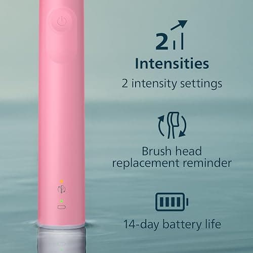 Philips Sonicare 4100 Rechargeable Electric Toothbrush, Deep Pink | 700% More Plaque Removal¹, Pressure Sensor, 2 Brush Settings, 2-Week Battery, 2-Minute Guided Timer, HX3681/26 thumbnail 6