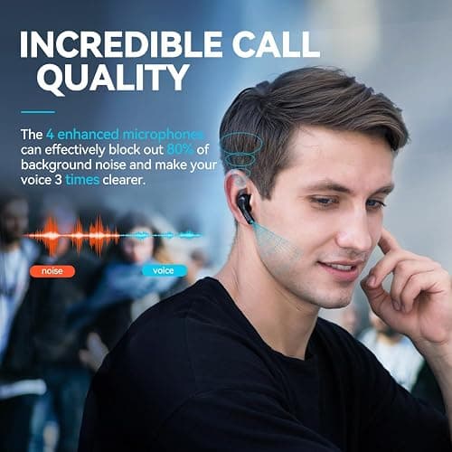EarFun Wireless Earbuds, [What Hi-Fi Awards] Air Bluetooth In-Ear Headphones with 4 Mics ENC, Sweatshield™ IPX7 Waterproof, Clear Sound, Deep Bass, Wireless Charge, Game Mode, App Customize EQ, 35H thumbnail 2