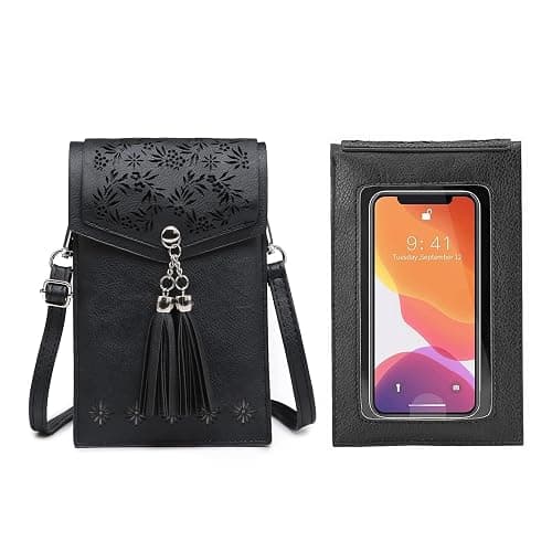 seOSTO Womens Small Crossbody Bag For Woman, Tassel Wallet Purse，Gifts For Teenage Girls - Image 1