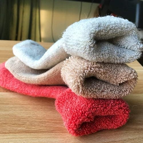 Yoicy Womens Super Thick Wool Socks - Soft Warm Comfort Casual Crew Winter Socks (Pack of 3-5), Multicolor thumbnail 2