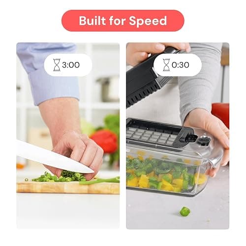 Fullstar The Original Pro Chopper - Vegetable Chopper and Spiralizer, Food Chopper with Container, Fruit Slicer, Kitchen Gadgets & Gifts, Home Essentials (4 in 1, Clear) thumbnail 4