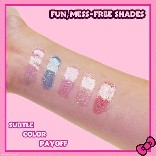 Hello Kitty 5 Pc Plant Based, Moisturizing Lip Gloss Makeup Set for Girls Kids Toddlers, Perfect for Parties Sleepovers Makeovers Birthday Gift for Girls 3 Yrs+ by Townley Girl thumbnail 6