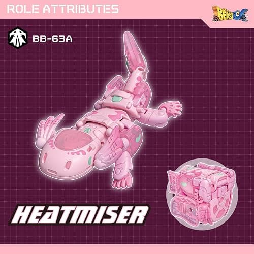 52TOYS BEASTBOX BB-63A Heatmiser Deformation Toys Action Figure, Converting Toys in Mecha and Cube, Perfect Birthday Party Gift for Teens and Adults, Based on Hexagonal Arowana thumbnail 7