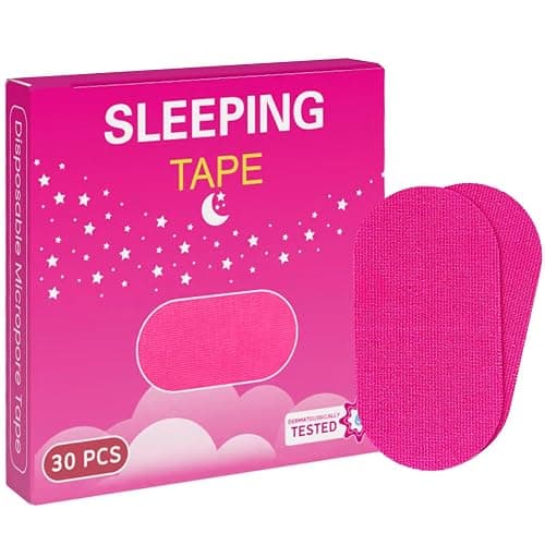 Mouth Tape for Sleeping Women 30 Count Pink Strip Tapes, Gentle - Image 1
