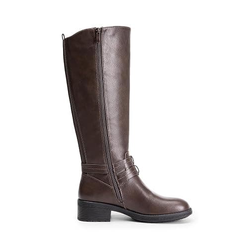 DREAM PAIRS Women's Knee High Boots, Buckle Riding Boots thumbnail 3