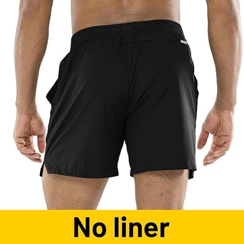 MIER Men's 5 Inch Inseam Running Shorts, Quick-Dry with Pockets | Workout, Athletic, Lightweight Breathable Fabric, Soft Elastic Waist, Inner Drawstring, Side Split, Machine Washable thumbnail 6