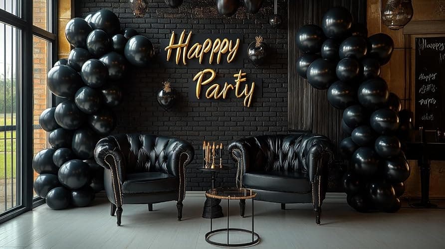 Bezente Black Balloons Latex Party Balloons - 100 Pack 12 inch Round Helium Balloons for New Years Black Themed Graduation Birthday Halloween Party Backdrop Prom Send off Decorations 2026 thumbnail 2