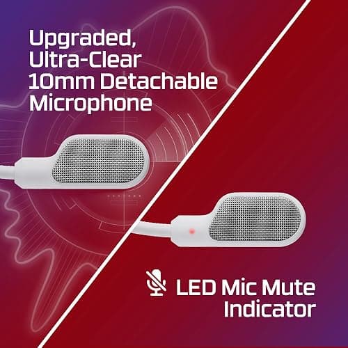 HyperX Cloud III – Wired Gaming Headset, PC, PS5, Xbox Series X|S, Angled 53mm Drivers, DTS, Memory Foam, Durable Frame, Ultra-Clear 10mm Mic, USB-C, USB-A, 3.5mm – White thumbnail 4