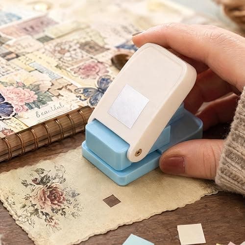 Perforatrice carrée à motif - En métal et plastique - Pour papier de bricolage, papier d'argile, papier de scrapbooking ou papier de découpage thumbnail 6