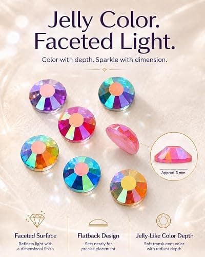 54000Pcs Bedazzling Kit, 60 Colors, 3mm AB Resin Jelly Rhinestones | Flatback gems with 3 B-7000 Glue Tubes, 60-Compartment Box, Tweezers and Trays for Tumblers, Phone Cases and DIY Crafts. thumbnail 6