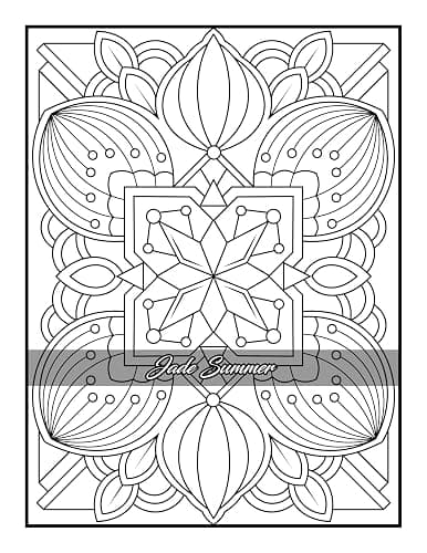100 Amazing Patterns: An Adult Coloring Book with Fun, Easy, and Relaxing Coloring Pages thumbnail 78