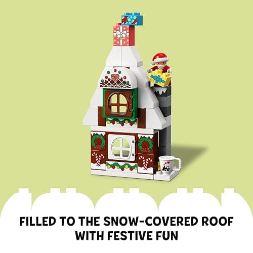 LEGO DUPLO Santa's Gingerbread House Building Set, Christmas Toy for 2 Year Old Boys and Girls, Includes Santa Claus Figure, Stocking Filler Idea, Great Gift for Toddlers, 10976 thumbnail 5
