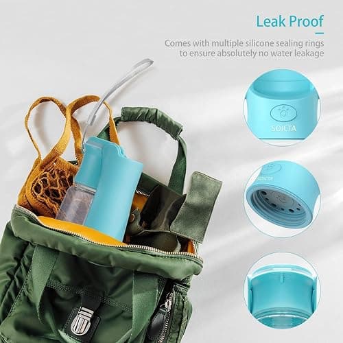 SOICTA Portable Dog Small Animals Water Bottle for Walking 19 OZ or 12 OZ Pet Water Bottles for Puppy Medium Large Dogs Little Animals Water Dispenser Dog Small Animals Water Bowl thumbnail 2