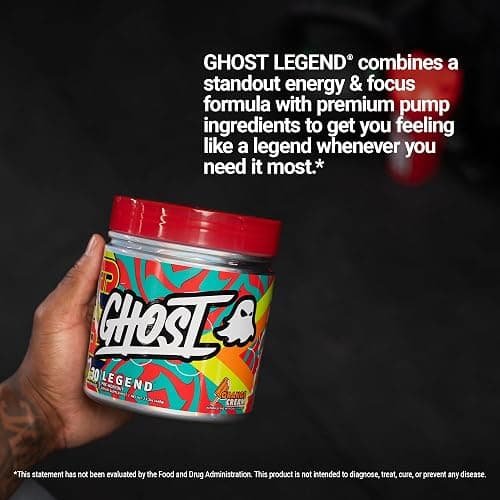 GHOST Legend Pre-Workout Powder, Orange Cream - 30 Servings – Pre-Workout for Men & Women with Choline, L-Citrulline, & Beta Alanine for Energy & Focus thumbnail 5