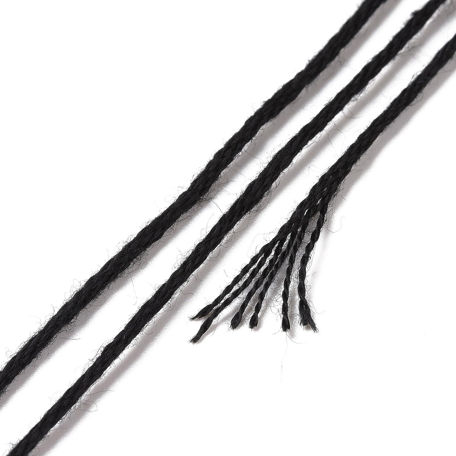 12 novelos de fio dental preto e branco para pulseira da amizade, fio de bordado de ponto cruz de 0,5 mm, para fazer joias, pulseira, tricô, costura, artesanato thumbnail 3
