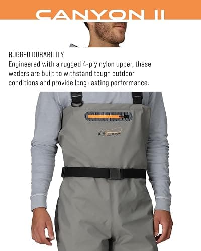 FROGG TOGGS Canyon II Breathable Waterproof Stockingfoot Fishing Chest Wader for Fishing thumbnail 4