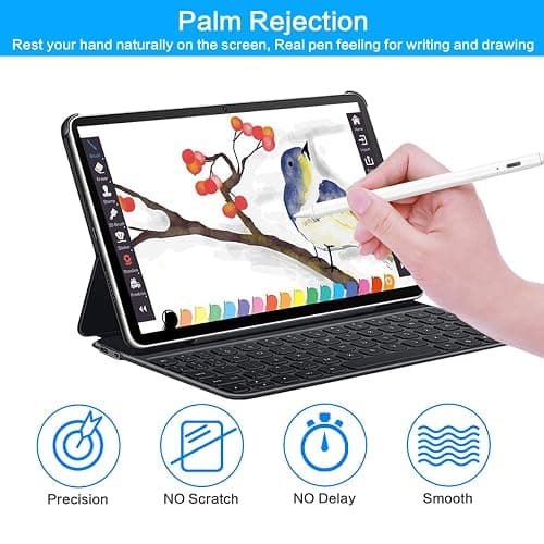Stylus Pen for Apple iPad Pencil - iPad Pen A16 10th 9th 8th 7th 6th Gen for Apple Pencil 2nd Generation Compatible 2018-2025 iPad Pro M4 11-12.9 Inch iPad Air M2 M3 5th 4th 3rd Mini A17 6th 5th thumbnail 2