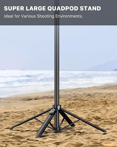 M MYBAT PRO Selfie Ring Light with 72" Tripod Stand - Extendable Selfie Stick with Light for Phone, Live Streaming, Makeup, Travel, Gaming, Video, Includes Phone Holder& USB-C Powered thumbnail 5