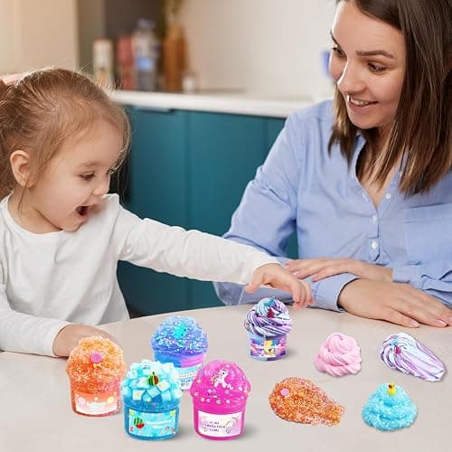 13 Pack Crunchy Slime kit,DIY Butter Slime,Stress Relief Toys,Craft Toy, for Girl and Boys Party Favors,Easter Basket Fillings thumbnail 4