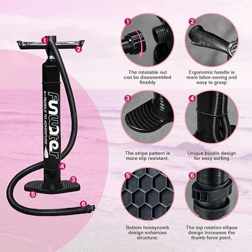 FunWater Inflatable Ultra-Light Stand Up Paddle Board for All Skill Levels with Premium SUP Paddleboard Accessories,Non-Slip Comfort Deck for Youth & Adults thumbnail 6