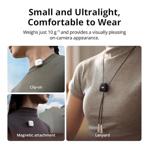 DJI Mic Mini (2 TX + 1 RX), Detail-Rich Audio, Wireless Lavalier Microphone for Camera/Android, 2-Person Vlog, Team Production thumbnail 2