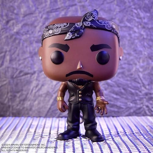 Funko Pop Rocks: Tupac - Vest with Bandana - Collectable Vinyl Figure - Gift Idea - Official Merchandise - Toys for Kids & Adults - Music Fans - Model Figure for Collectors and Display thumbnail 2