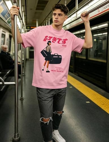 Bealin Mens Graphic Tees Oversized Creative Graffiti Short Sleeve Shirts Summer Casual Rapper Streetwear Y2k Tops Tshirt thumbnail 3