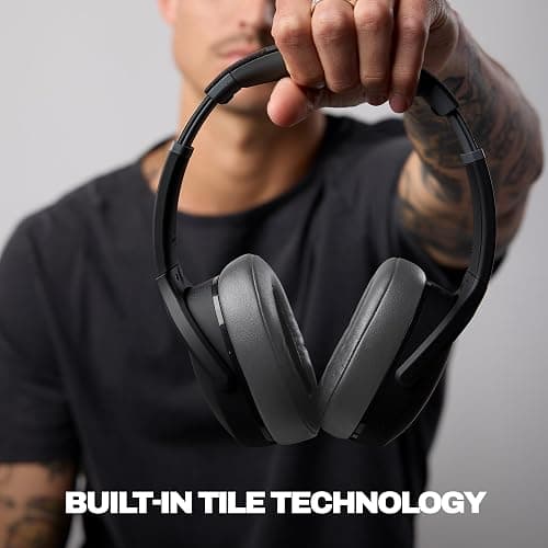 Skullcandy Crusher Evo Wireless Bluetooth Headphones with Multi-Sensory Bass, Noise Isolating Over-Ear Fit, Up to 40 Hours Battery, Microphone for iPhone Android - Asphalt thumbnail 4