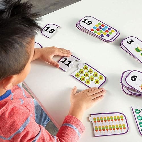 Learning Resources Counting Puzzle Cards, Kindergarten Readniness, Self Correcting Puzzles, Ages 3+ thumbnail 2