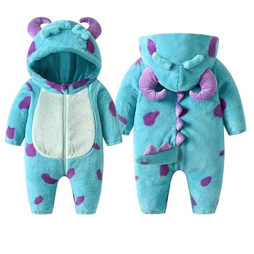 Eadrioss Cute Animal Costume for Toddler Baby Girl Boy Halloween Costume Fuzzy Warm Fall Winter Clothes Halloween Gifts thumbnail 3