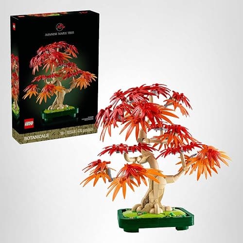 LEGO Botanicals Japanese Red Maple Bonsai Tree Building Kit for Adults 18+ - Unique Home Decor DIY for Room or Office - Housewarming Gift Idea for New Home - Plant Decor for Desk or Bookshelf- 10348 thumbnail 8