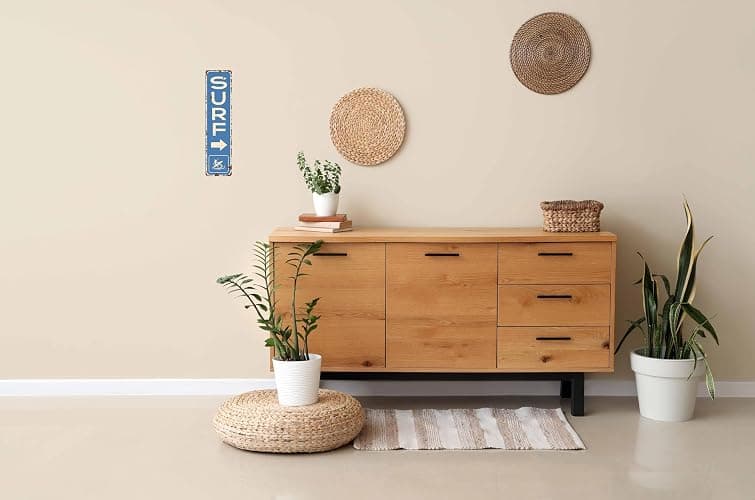 Vintage Surf Beach Nautical Metal Tin Sign 4x16 in Durable Metal Wall Art for Home Bar Cafe & Outdoor Decor thumbnail 5