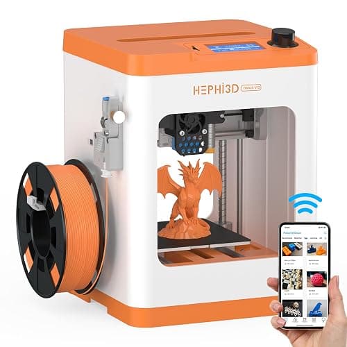 HEPHi3D TINA2S 3D Printer for Kids, Fully Assembled 3D Printers for Beginners with Huge Library APP Control, WiFi Mini 3D Printer Auto Leveling, Kid 3D Printers High Precise for Home, School, Office - Image 1