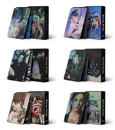 XJCXJC 6 Boxes/330Pcs Stray Photocards Set Skz Lomo Cards Merch Stay Photo Cards Fans Gifts - Image 1