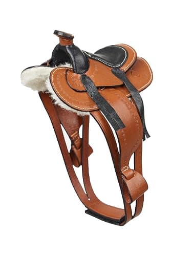 LeMieux Toy Pony Western Saddle - Educational Toy - Ages 3+ - Leather - Image 1