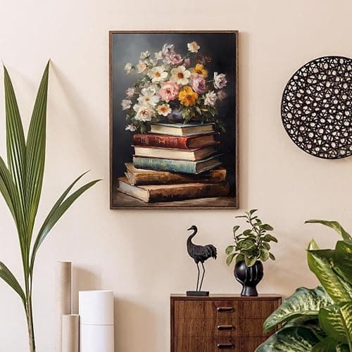 Vintage flower Diamond Art Painting Kits for Adults, Full Drill Diamond Dots Paintings for Beginners, Round 5D Paint with Diamonds Pictures Gem Art Painting Kits DIY Crafts Kits 【11.8x15.7inch】 thumbnail 4