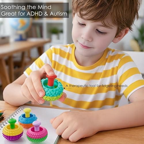 Silicone Thumb Rocker Fidget Toys for Kids Adults ,4PCS Stress Relief Sensory Toys for Autism ADHD Anxiety,Fun Textures Gadgets,Office Desk Toy,Stocking Stuffers for Women Men Teen Gifts thumbnail 4