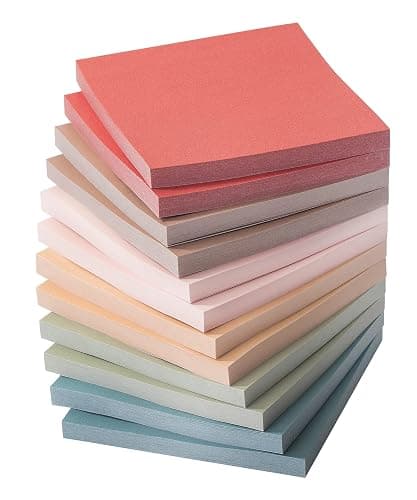 Mr. Pen- Sticky Notes, 3"x3", 12 Pads, 600 Sheets, Vintage Colors | Sticky Notes Bulk, Self-Stick Note Pads, Perfect for Office, School, Home, Study & Organization - Image 1