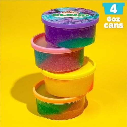 Play-Doh Scented Cloud Slime for Kids, 4-Pack Variety, Popular Toys, Gifts and Party Favors thumbnail 6