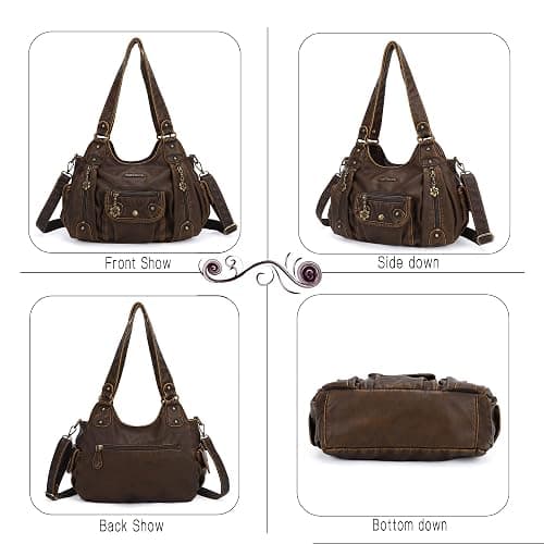 Angel Barcelo Purses for Women Soft PU Leather Shoulder Bag Crossbody Purse and Handbags thumbnail 4