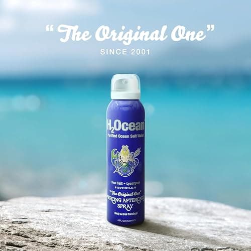 H2Ocean Piercing Aftercare Spray, 4oz Saline Cleaning Solution with Sea Salt for Nipple, Ear, Nose, Lip & Belly Piercings, Set of 2 thumbnail 7