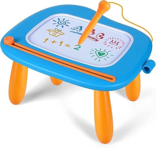 Smasiagon Magnetic Drawing Board for Kids - Toddler Toys for Age 1-2 Boys Girls - Educational Learning Toys for 1 2 3 Year Old Baby Birthday Gifts (Blue) - Image 1