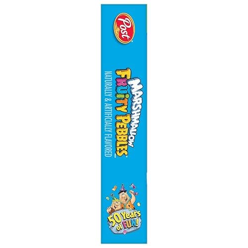 Marshmallow Fruity PEBBLES Breakfast Cereal for Kids, Gluten Free, Made with Sweetened Puffed Rice, 18 Ounce (Pack of 2) thumbnail 5