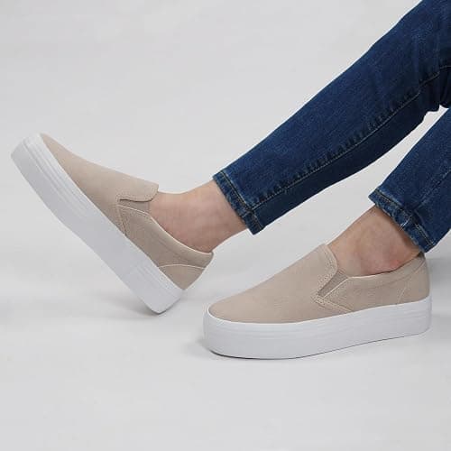 JABASIC Women Slip-on Platform Loafers Casual Comfortable Loafer Shoes thumbnail 2